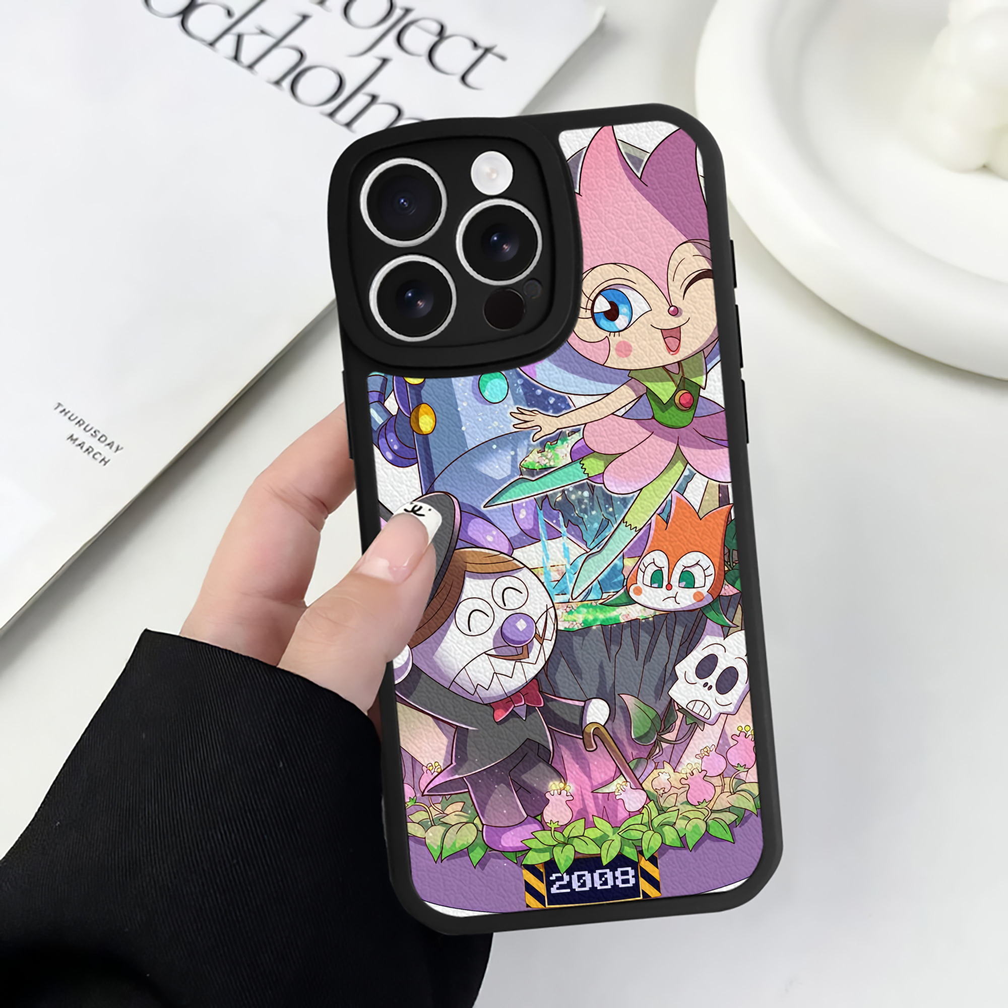 （画像用） アンパンマン Anpanman 【iPhone 16シリーズ対応】シリコンスマホケース（レザー調） 材質：シリコン